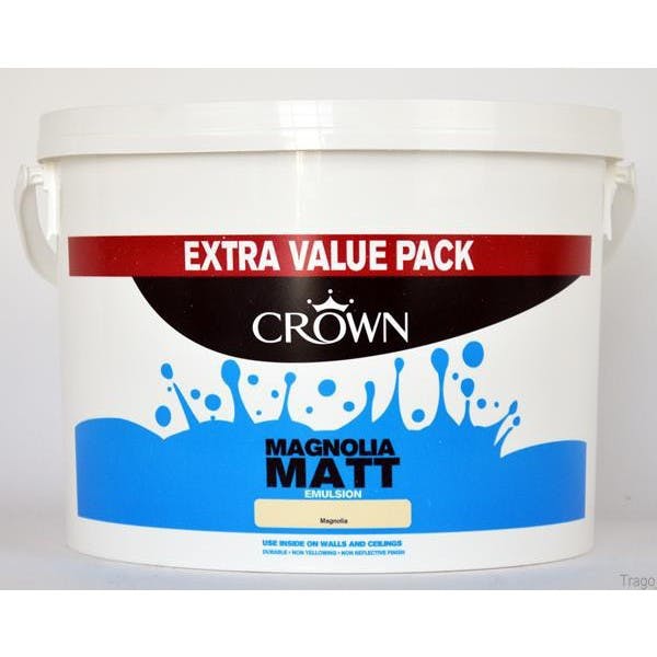Crown Trade Matt Emulsion Magnolia 7.5L Gibbs & Dandy