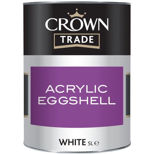 Crown Acrylic Eggshell Magnolia 5L Gibbs & Dandy