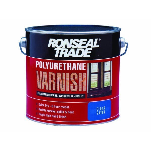Ronseal Polyurethane Varnish Satin 2.5L Gibbs & Dandy